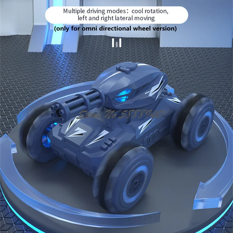 Bombe à eau bataille RC réservoir double Mode de contrôle montre détection une clé pulvérisation balle de feu Auto DEMO 4WD hors route Mecha course voiture jouet