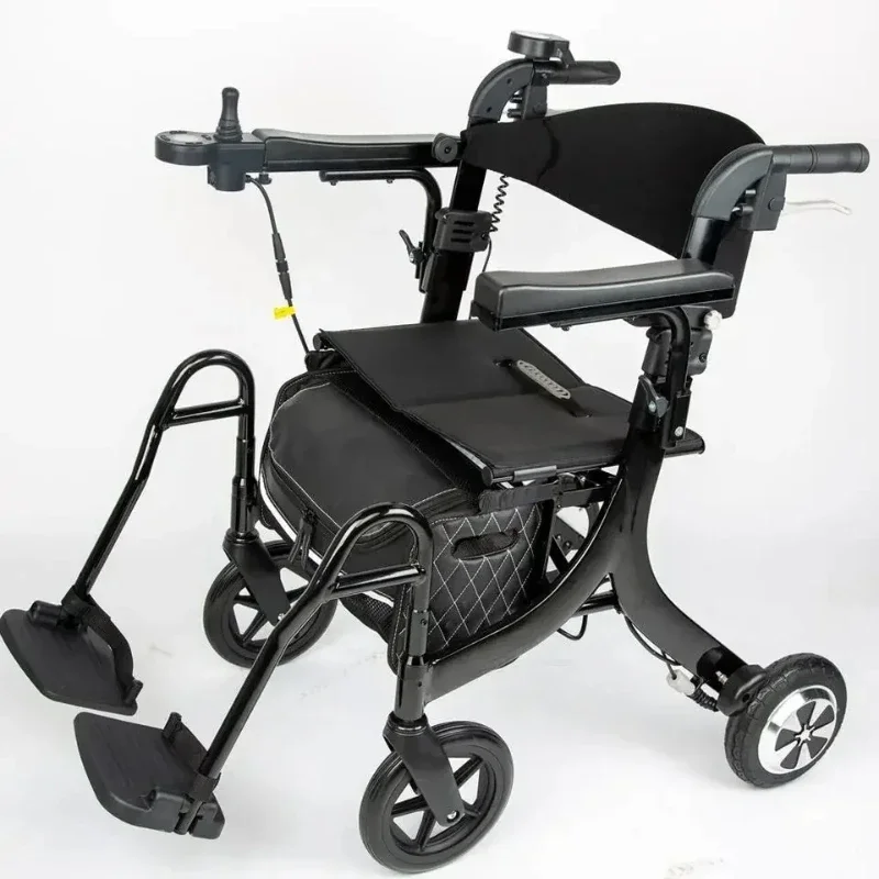 Lightweight Folding Elderly Disabled Outdoor Mobility Scooter Walker Cart Motorized Electric Rollator Wheelchair