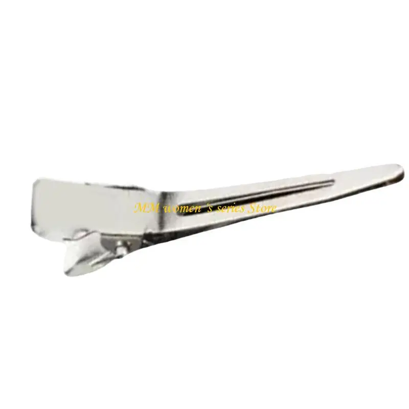 Q39C 긴 실버 미니 캐치 헤어 바렛을위한 헤어 오리 빌 클립 간단한 섹션 헤어 핀 쉬운 간단한 머리 스타일링