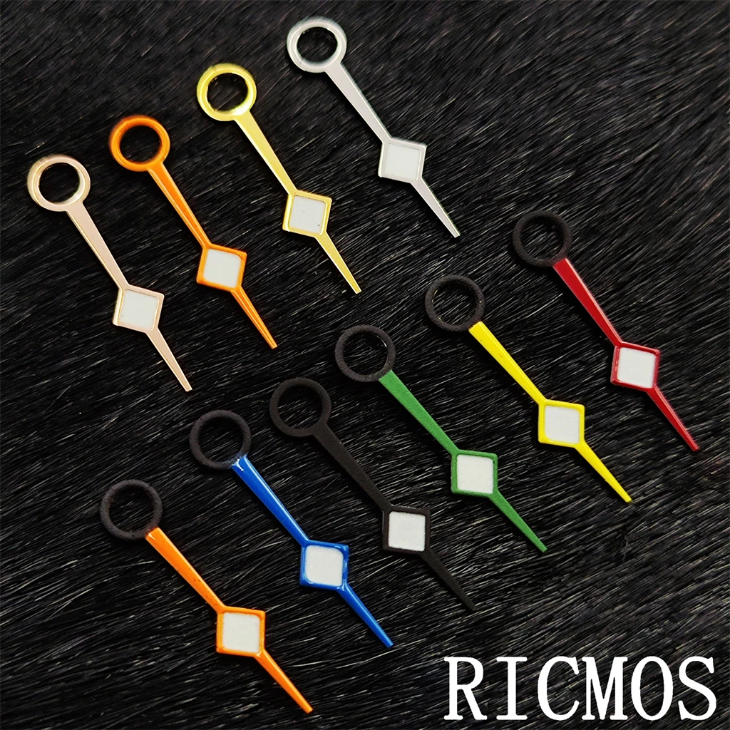NH34 Watch Hands Silver/Gold/Black white colour GMT hands Green Luminous NH34 Movement Replacement Parts