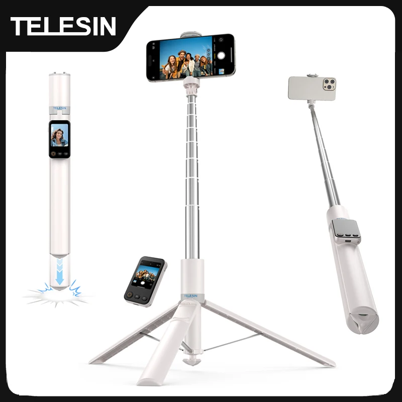 TELESIN 1.7M Screen Monitor Remote Control Wireless Bluetoot