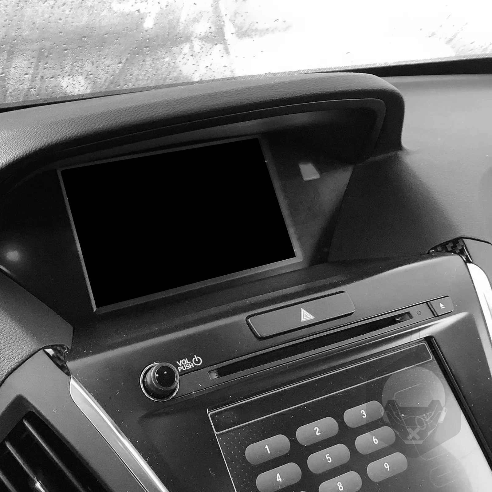Real Carbon Fiber Car Accessories Dashboard Speedometer Trim Cover Soft Sticker For Acura MDX 2014 2015 2016 2017 2018 2019 2020