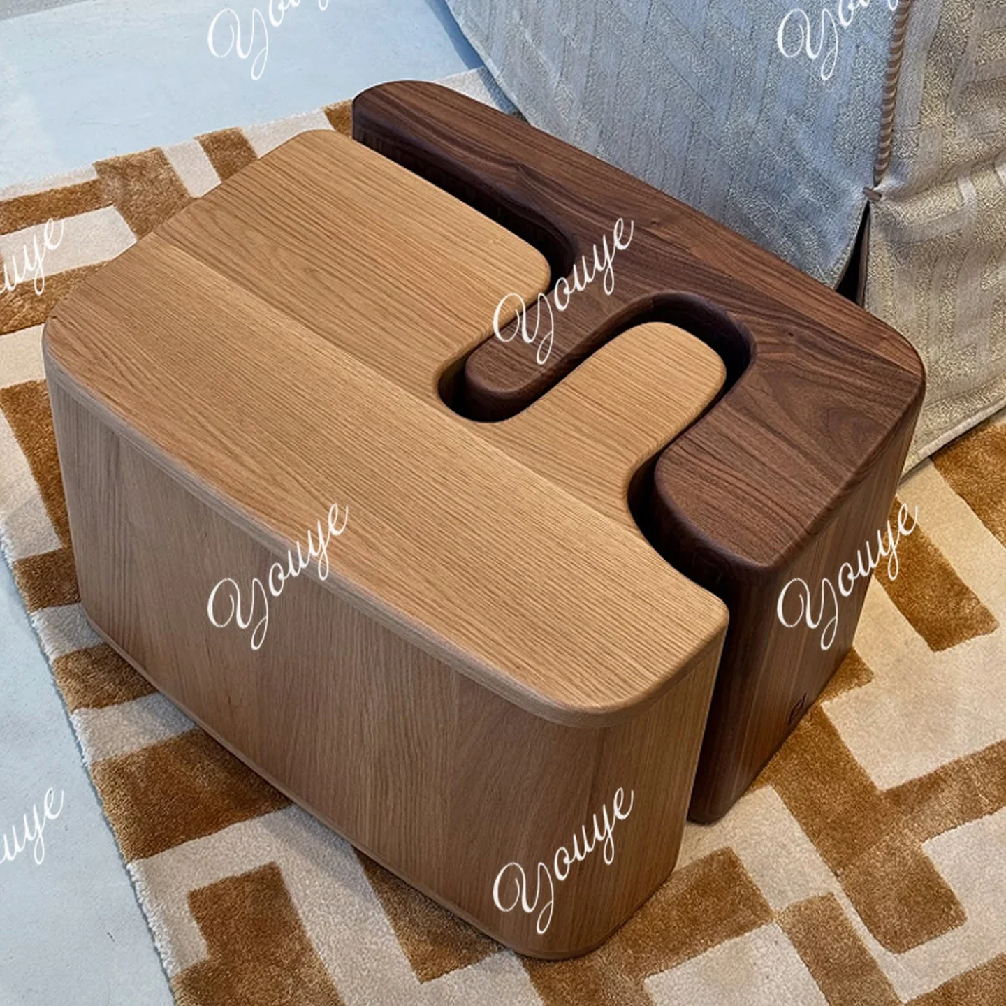 

BX New Italian Art Living Room Sofa Side Table Living Room Solid Wood Side Creative Table Bedroom Small Coffee Table