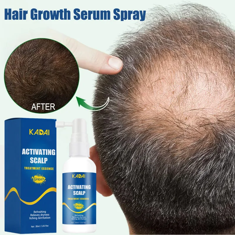 

Powerful Hair Growth Serum Spray Anti Hair Loss Treatment Serum Oil Repair Nourish Hair Roots Regrowth Hair For Men Women 30ml