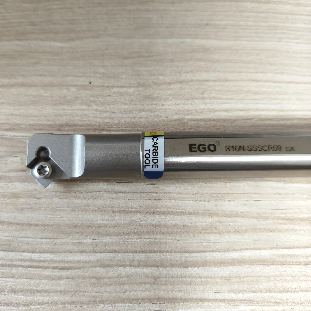 EGO Anti-vibration Steel Bar Boring Head S12M-SSSCR09 S16N-SSSCR09 S20Q-SSSCR09 S25R Tool Holder Metal Lathe Cutter Accessories