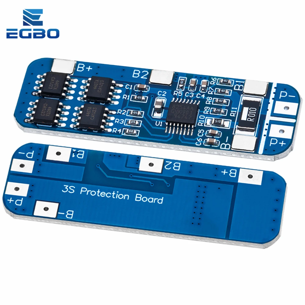 1~5PCS 리튬 이온 리튬 배터리 보호 보드, BMS 충전기, 전기 회로 기판 3S, 12V, 18650, 10A, 10.8V, 11.1V, 12.6V