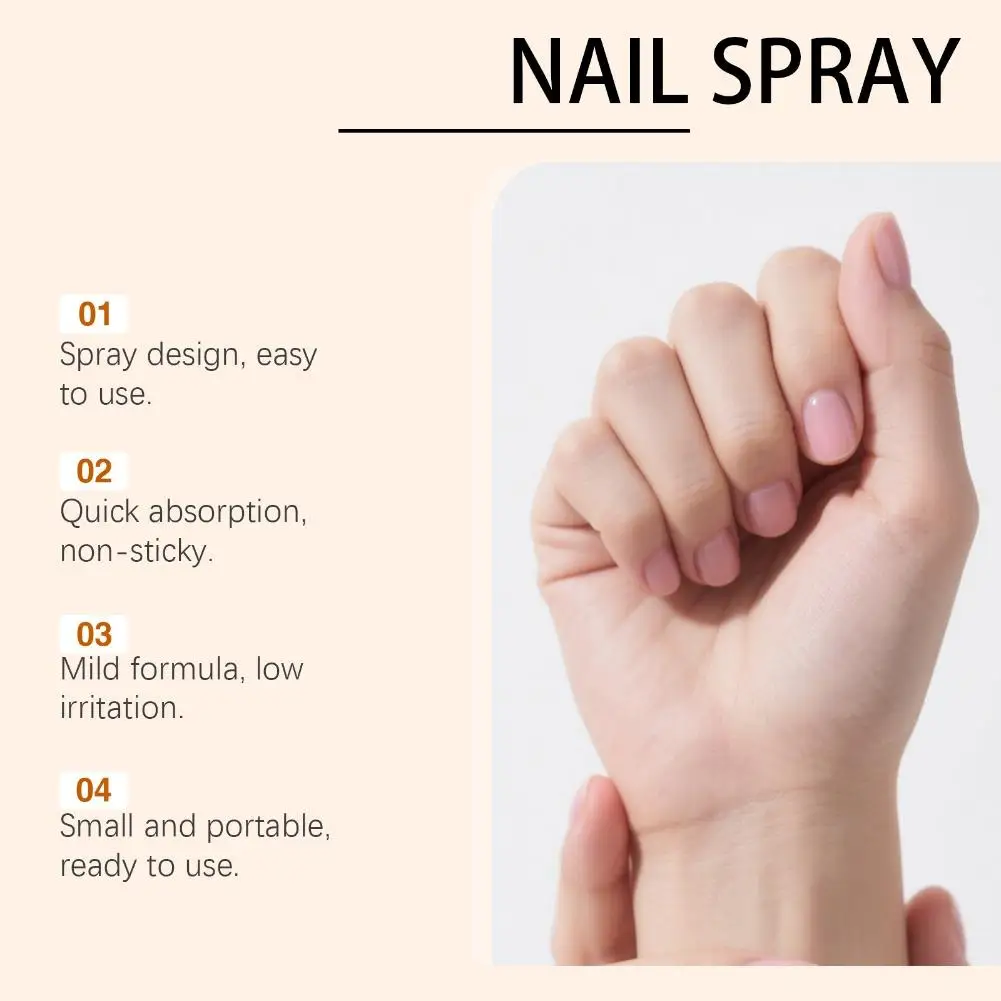 20ml Nail Nourishing Care Spray Urea Silver Chloride Deep Hydration Soften Cuticles Repair Dry Cracked Nails Portable Mist view 4
