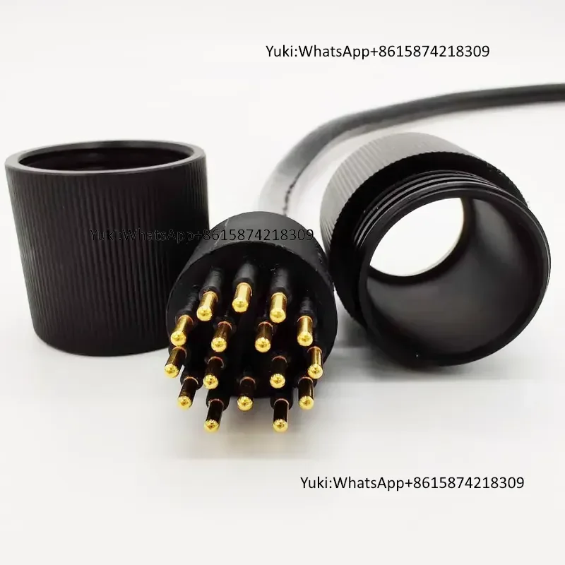 IP69K Waterproof Subconn MCIL16M Male Plug Rubber Cable Underwater Circular Connector for ROV Sea Glider Robots Electric