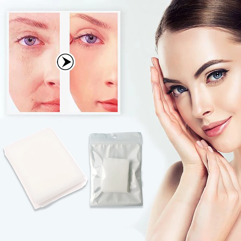 50 stks/zak Wegwerp Patch Oplosbaar Gezichtsmasker Papier Conus Peptide Gevriesdroogde Film Oplosbaar Type Collageen Patch