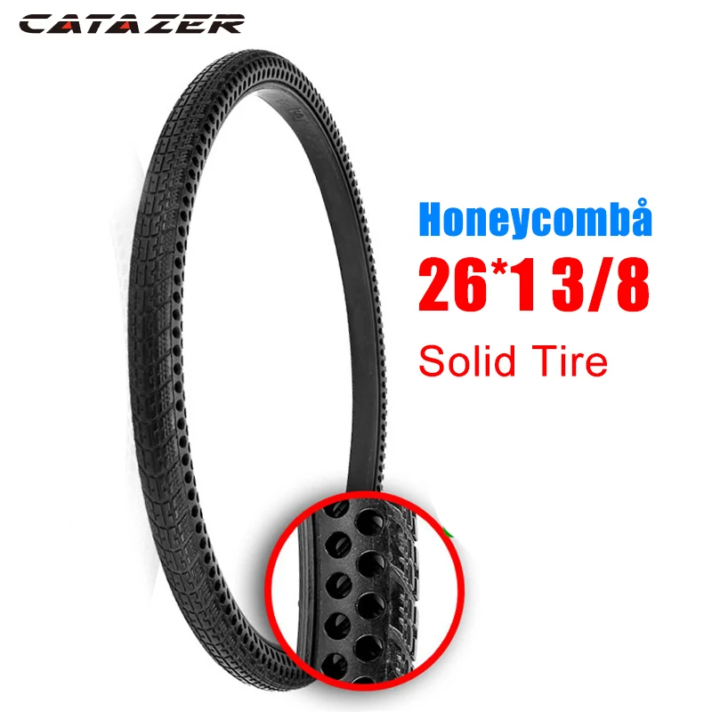 26*1 3/8 Honeycomb Solid Tire Non inflation MTB Solid Gear  26inch Bicycle Tire Cycling Tubeless Tyre Road Bike Tire