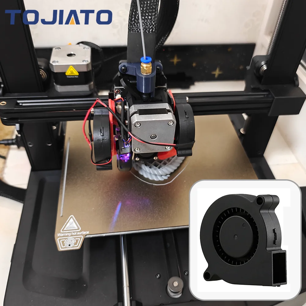 تيار مستمر فرش مروحة التبريد 2510/3010/4010/5010/5015/6015 مللي متر 12 فولت/24 فولت 2Pin دوبونت سلك الطرد المركزي توربو منفاخ لأجزاء الطابعة ثلاثية الأبعاد