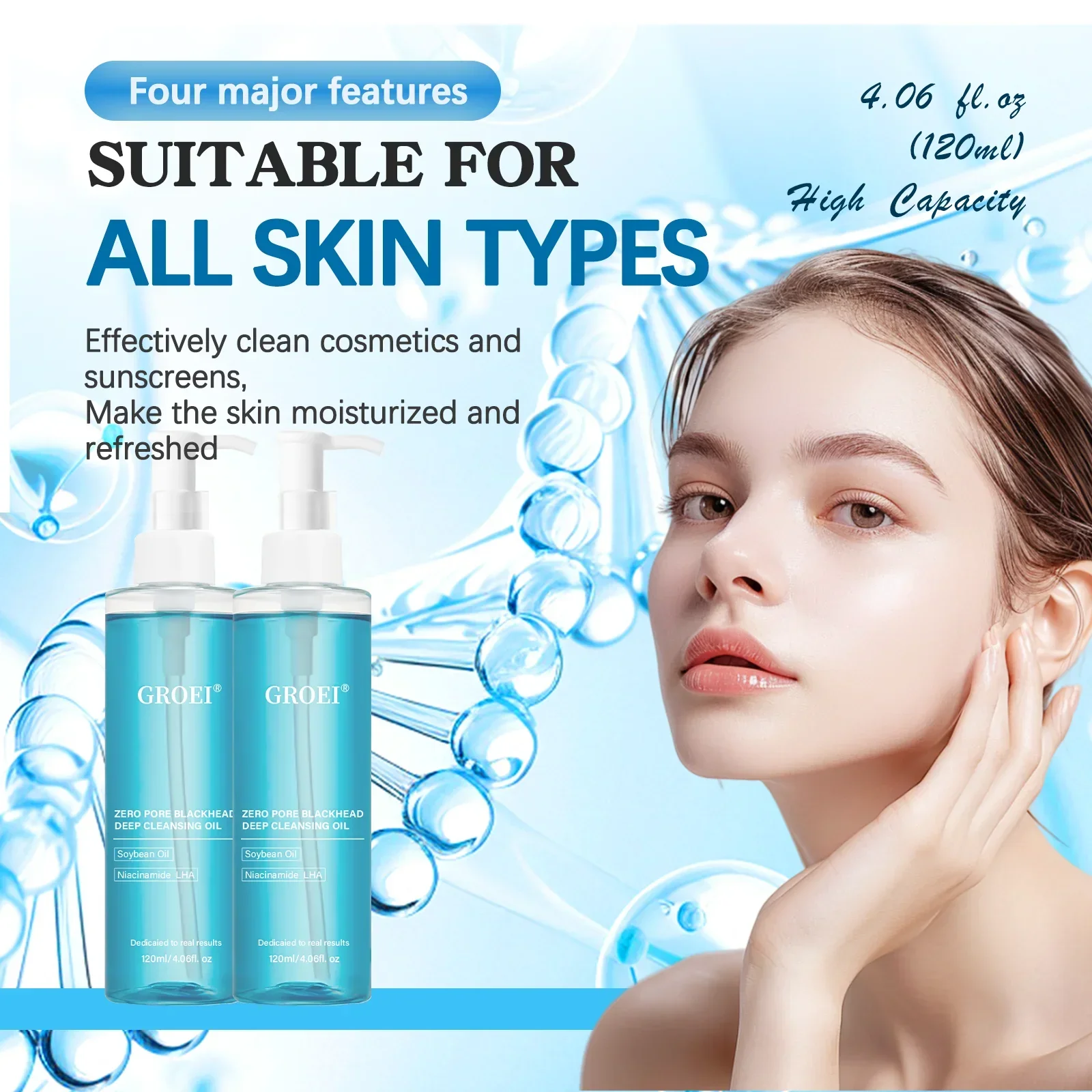 Cleansing Remover Oil Refresher Cleaning Centella Asiatica Facial Makeup Remover Moisturizing Face Extract Facial Cleanser Oil