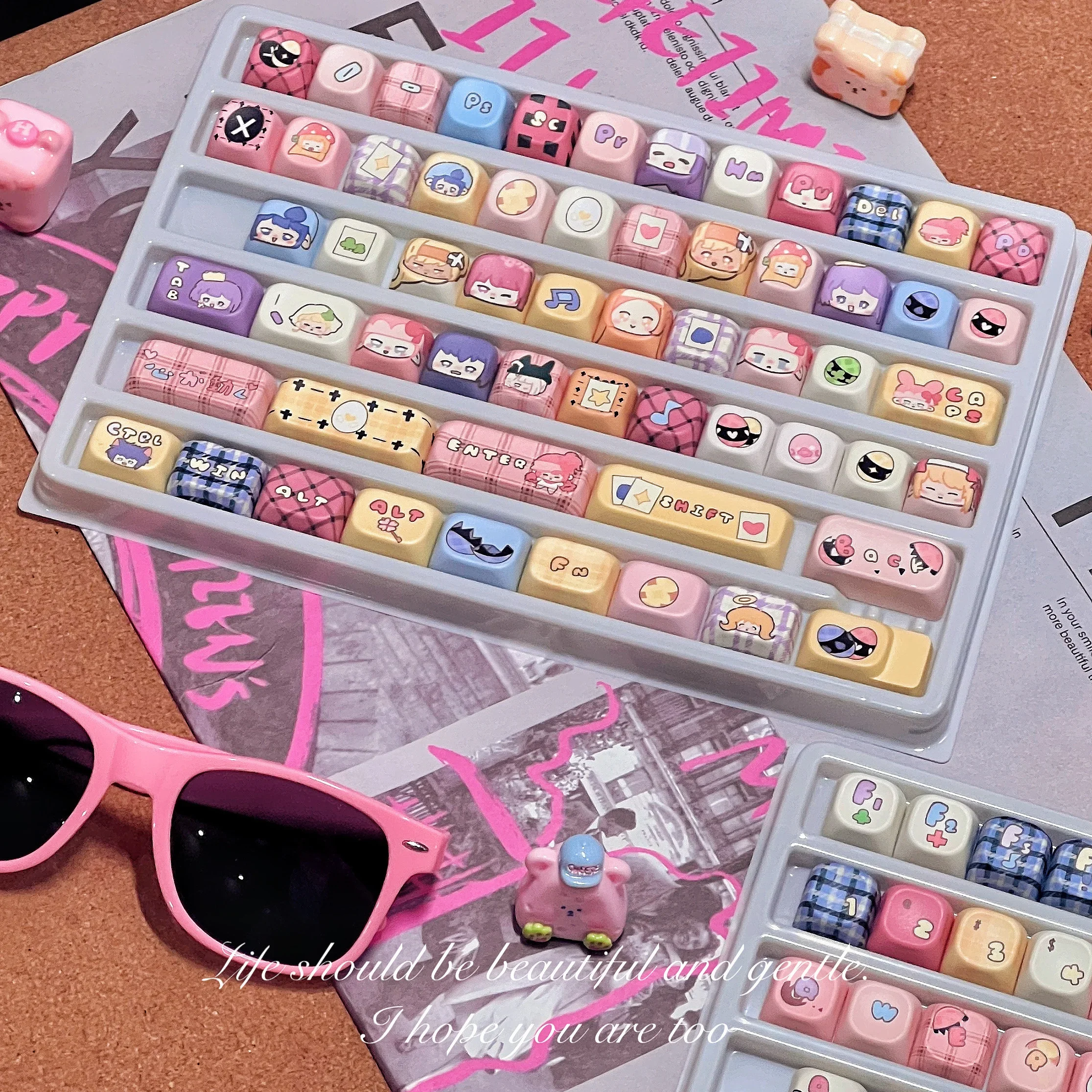 Guardian Sweetheart Keycaps  Fat Goose Studio  PBT Five-Sided Sublimation  Keycaps Only Original | eoa