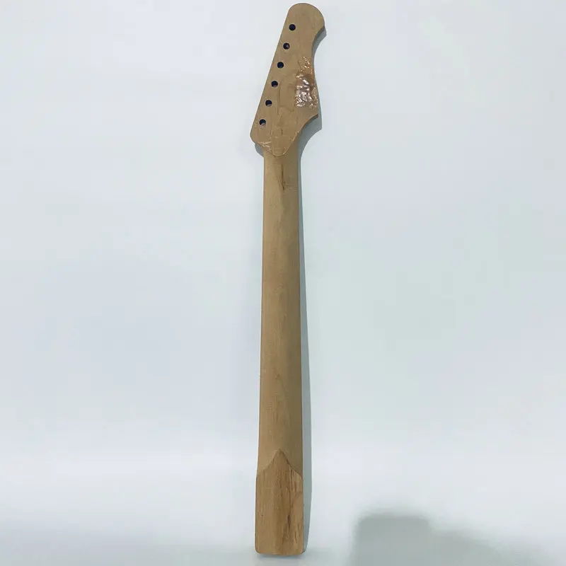 EN636  Left Hand Electric Guitar Neck  Redwood+Rosewood 21 Frets for ST Guitar Replace DIY Unfinihsed White Block Inlay