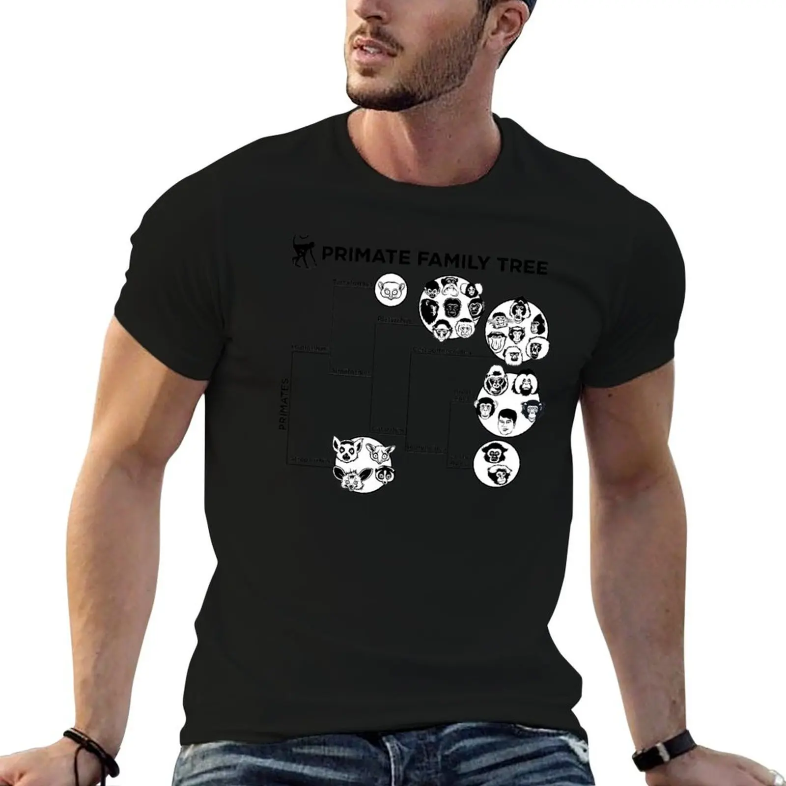 

cotton Family t cotton t cotton for Tree shirt man heavy shirt man t T-Shirt shirts man Primate