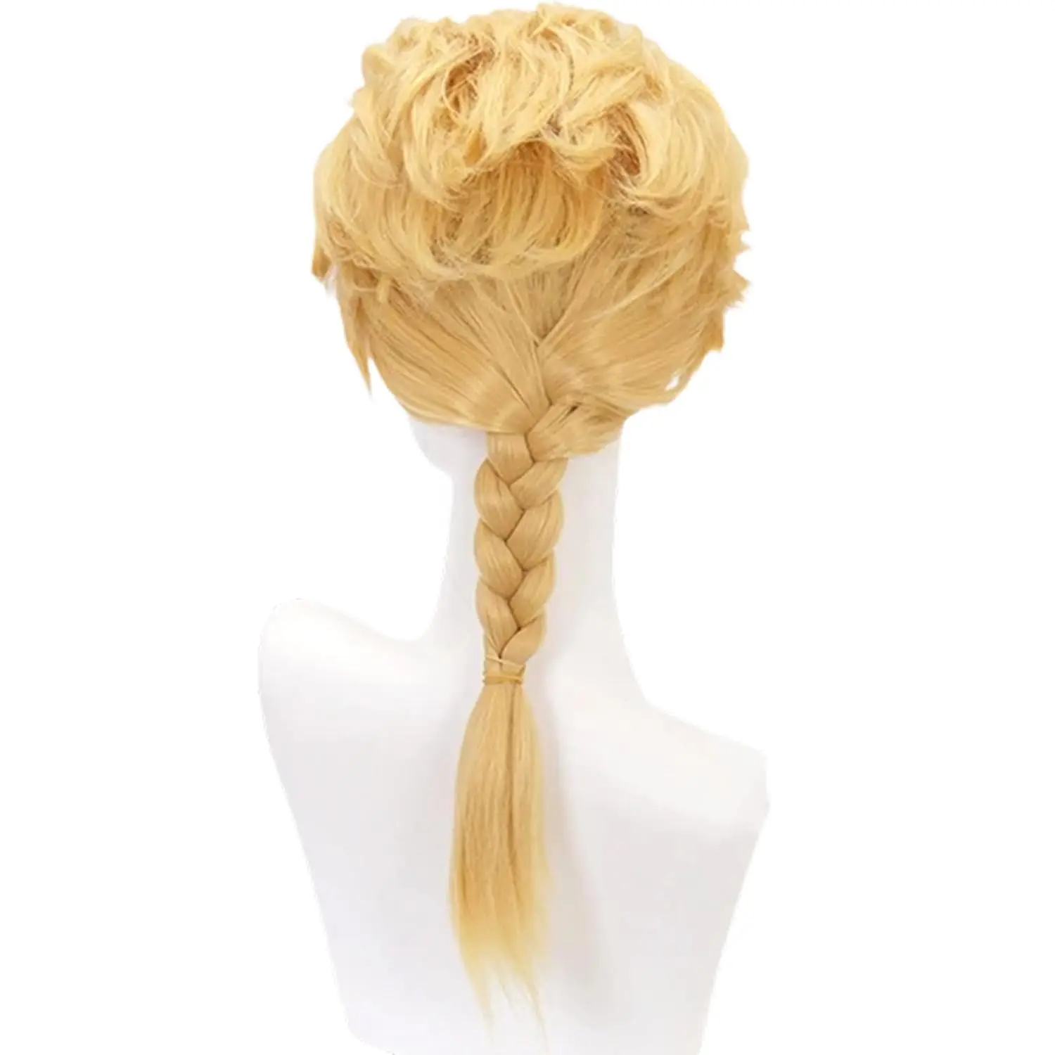 Giorno Giovanna Gouden Cosplay Pruik Synthetisch Gestyled Haar Halloween Rollenspel GIOGIO + Pruikkap