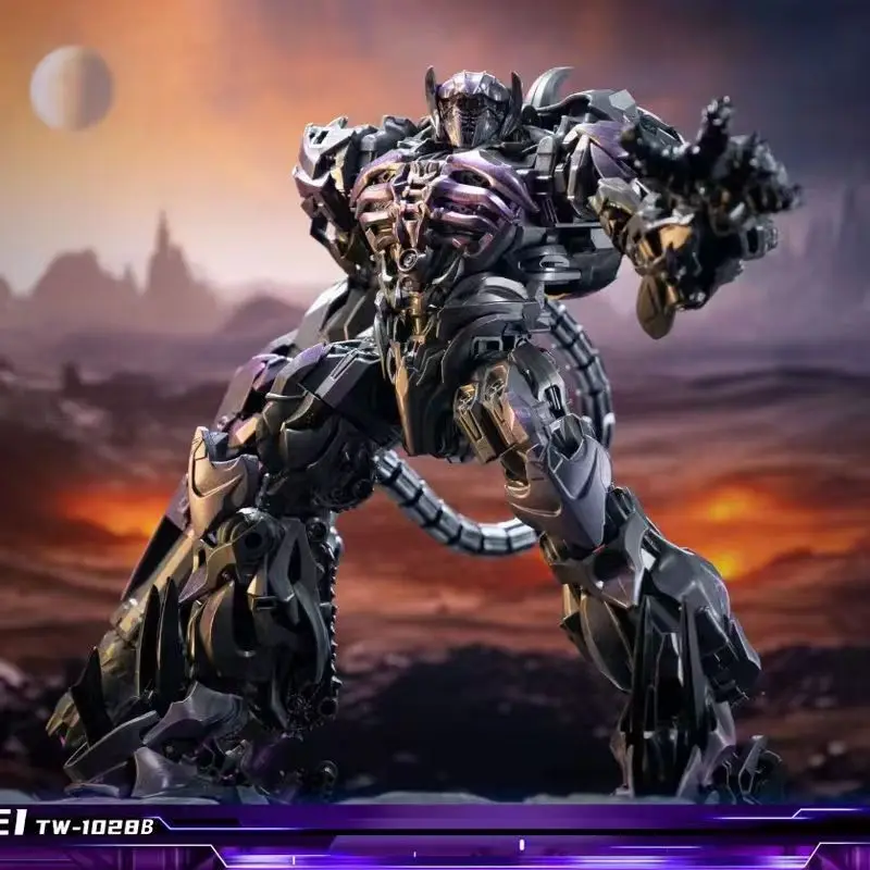 【24-hour Delivery】 BAIWEI Transformation Toy TW-1028 TW-1028B Shockwave Tank Movable Robot Alloy Version Gift Collection