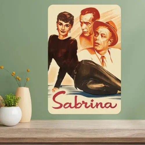 Sabrina Classic Movie Metal Poster Sign