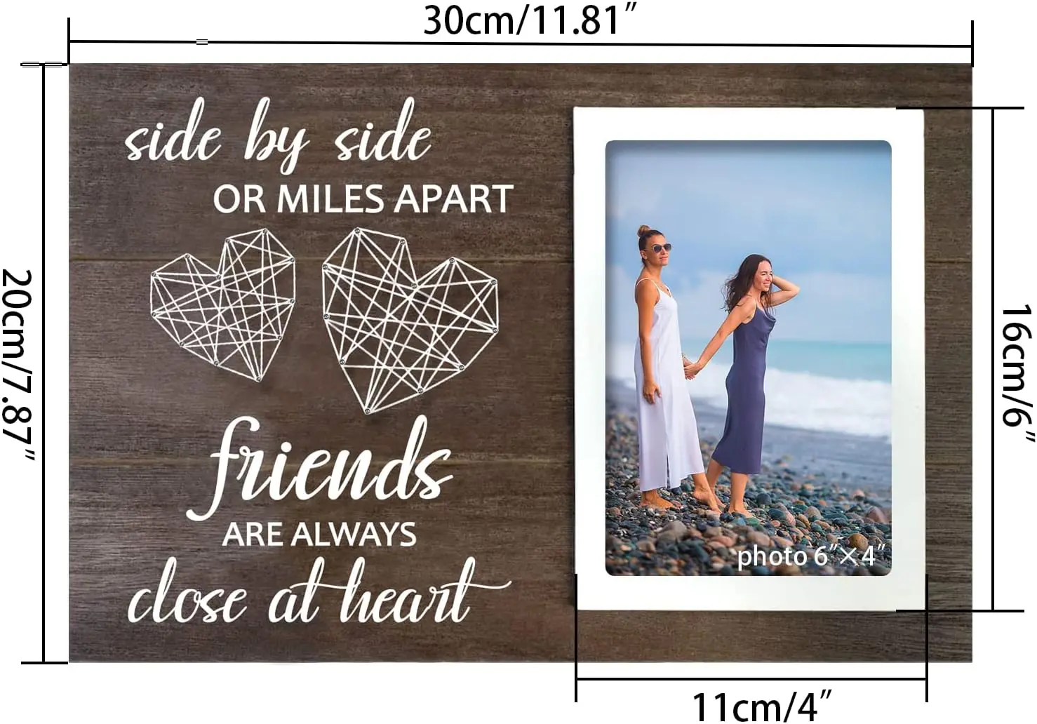 Bestie Friend Picture Frame, Good Friends for Life Photo Frame, Gifts for Your Best Friend, Trip Photo Frame - Friends