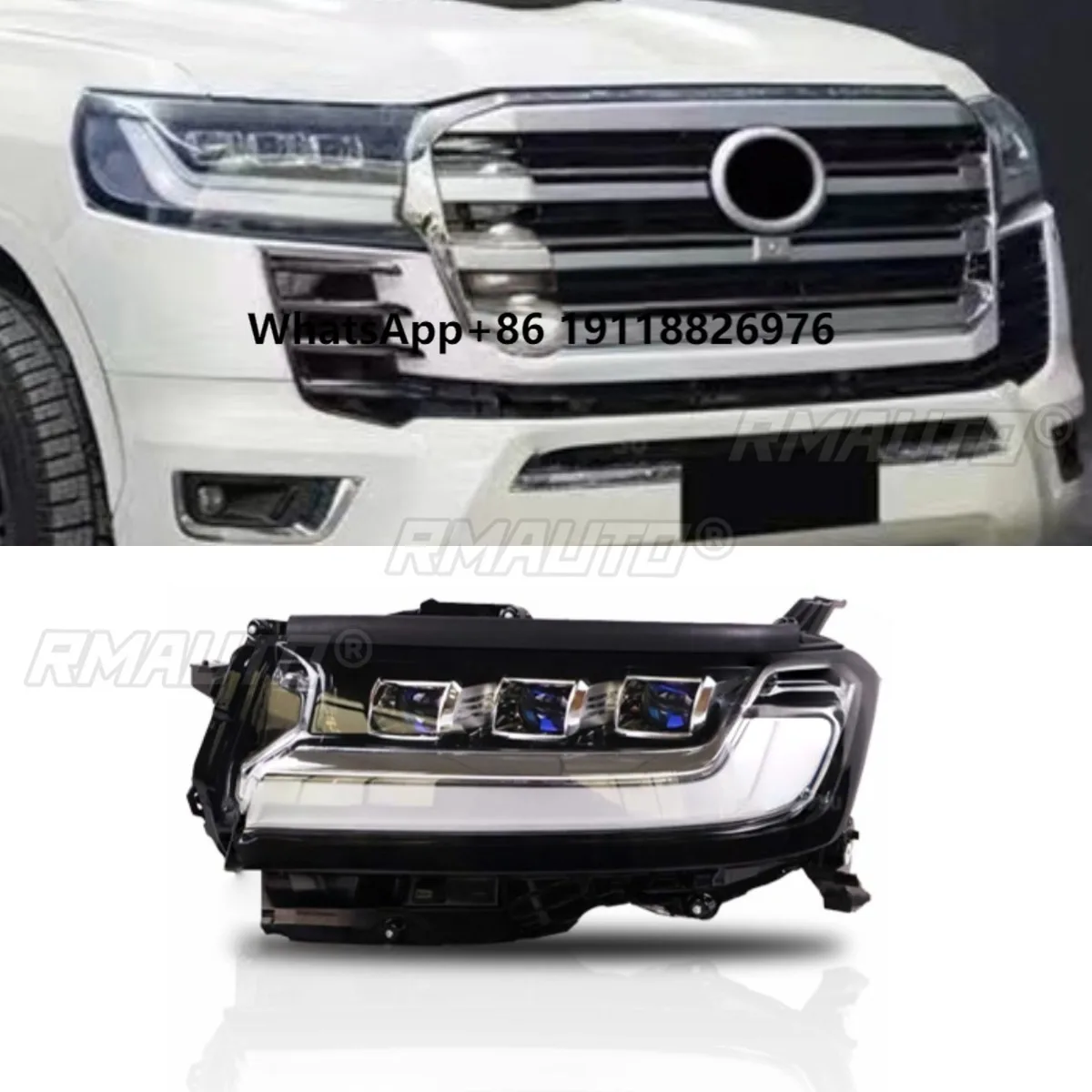 

Car LED Front Headlights Front Headlight Assembly Kit for Land Cruiser LC300 2022+ Body Kit Car Accessories