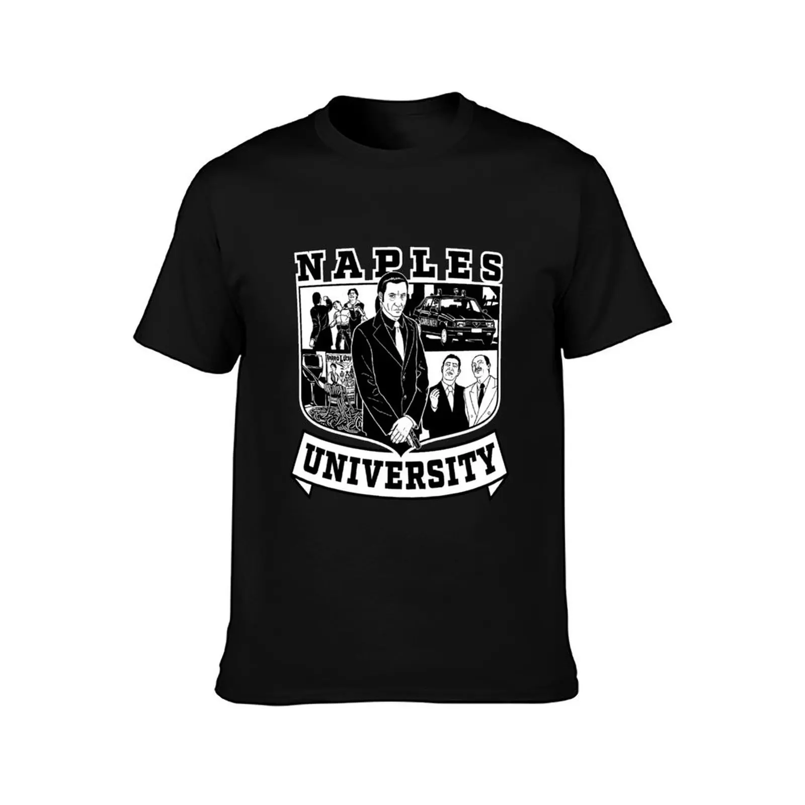 Naples University - The Sopranos T-Shirt Summer Casual Cotton Tee Oversized Streetwear Tops Vintage Graphic Print