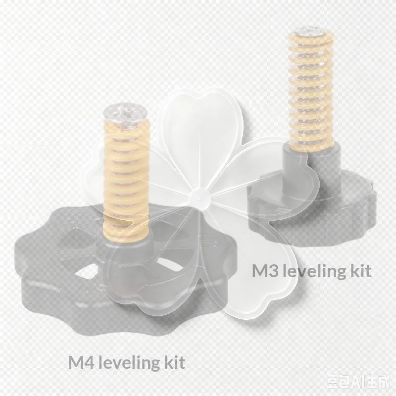 3DSWAY 3D Printer Part M3 M4 Hotbed Nut Spring Screw Leveling Kit Heated Bed Platform Level Spring Accessories For CR10 Ender 3