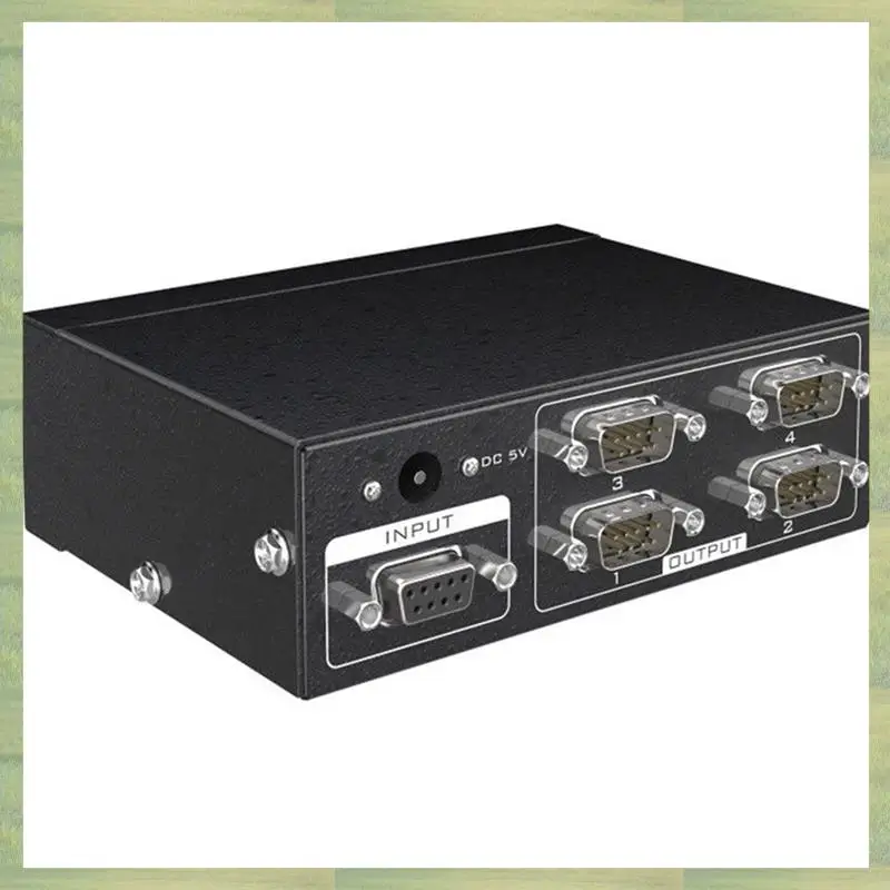 

N15R-2X MT-RS104 Активный последовательный разветвитель RS232 от 1 до 4, двунаправленный переключатель RS232, разветвитель от 4 до 1 с адаптером питания — вилка стандарта США