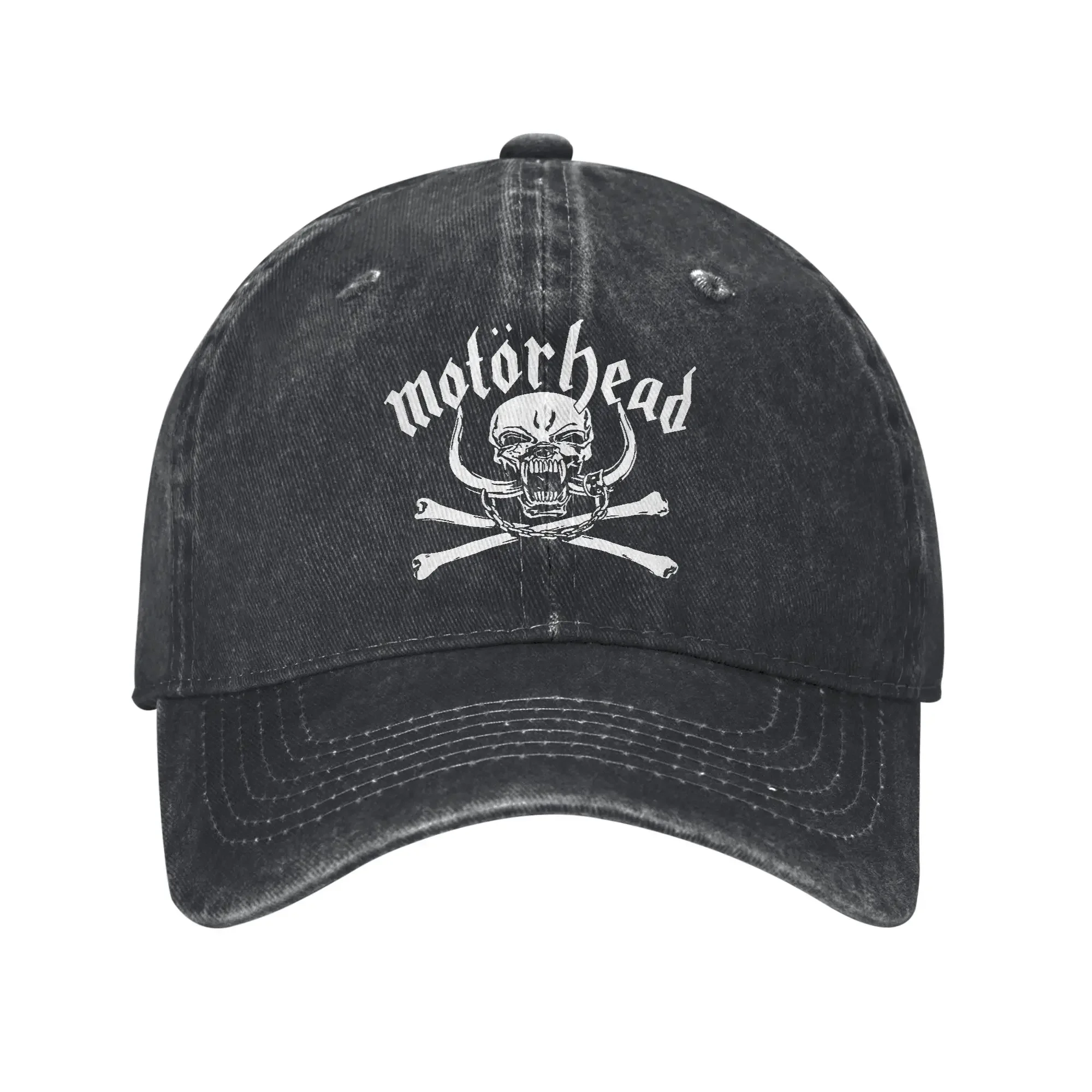 M–motorheads Band Baseball Cap Sun Outdoor Sport Sun-Proof Washed Trucker Hat Unisex-Teens Trendy Custom DIY Baseball Caps