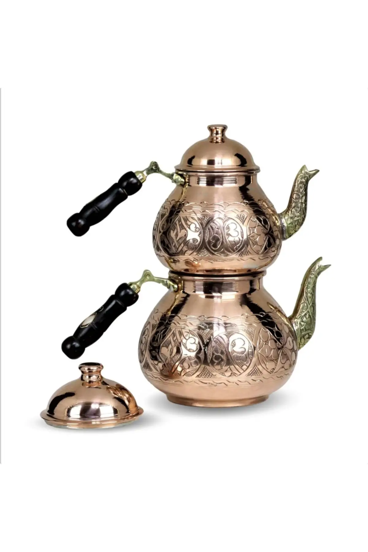 DOLBOVI copper teapot drop 2,7 Lt Lt 8-8 seater Cooper Tea Pots Handmade