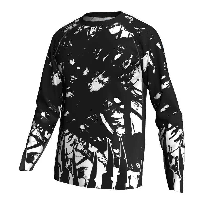 

Black Long Sleeve Motocross Jersey Shirts, Road Sport, Bicycle Cycling Tops, Mountain Cycling Wear, Quickdry Cooling, Downhill