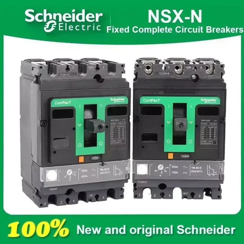 

100% New and Original Schneider NSX N-series 3P NSX250N TMD 3P3D F C25N3TM200 C25N3TM250 Fixed Complete Circuit Breakers