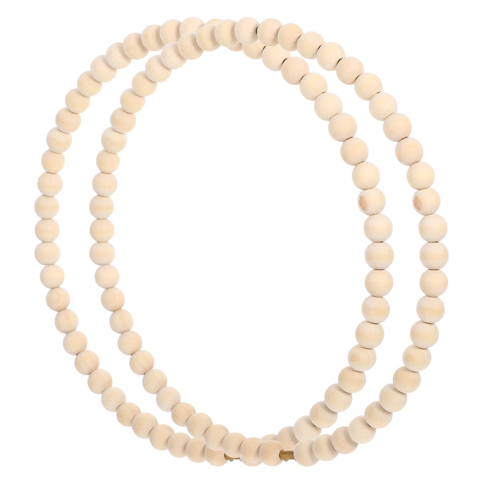 

2Pcs Durable Wood Beads Wreath Making Kit Dreamcatcher Circle Frame For Front Door And Garden Enhancement