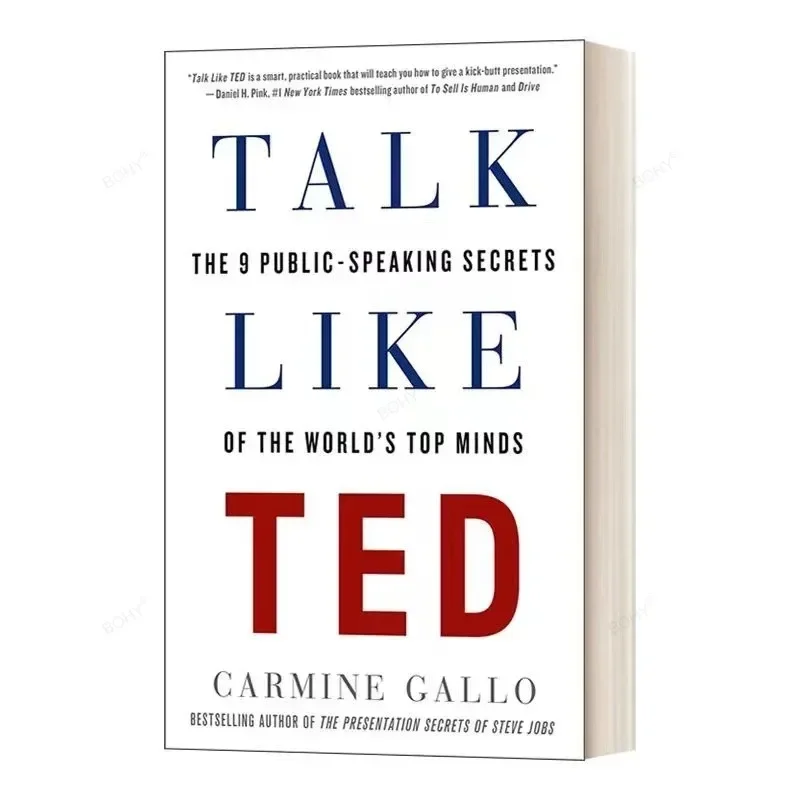 TALK LIKE TED By Carmine Gallo i 9 segreti di lingua pubblica Self enhancement Speech elegance English Book