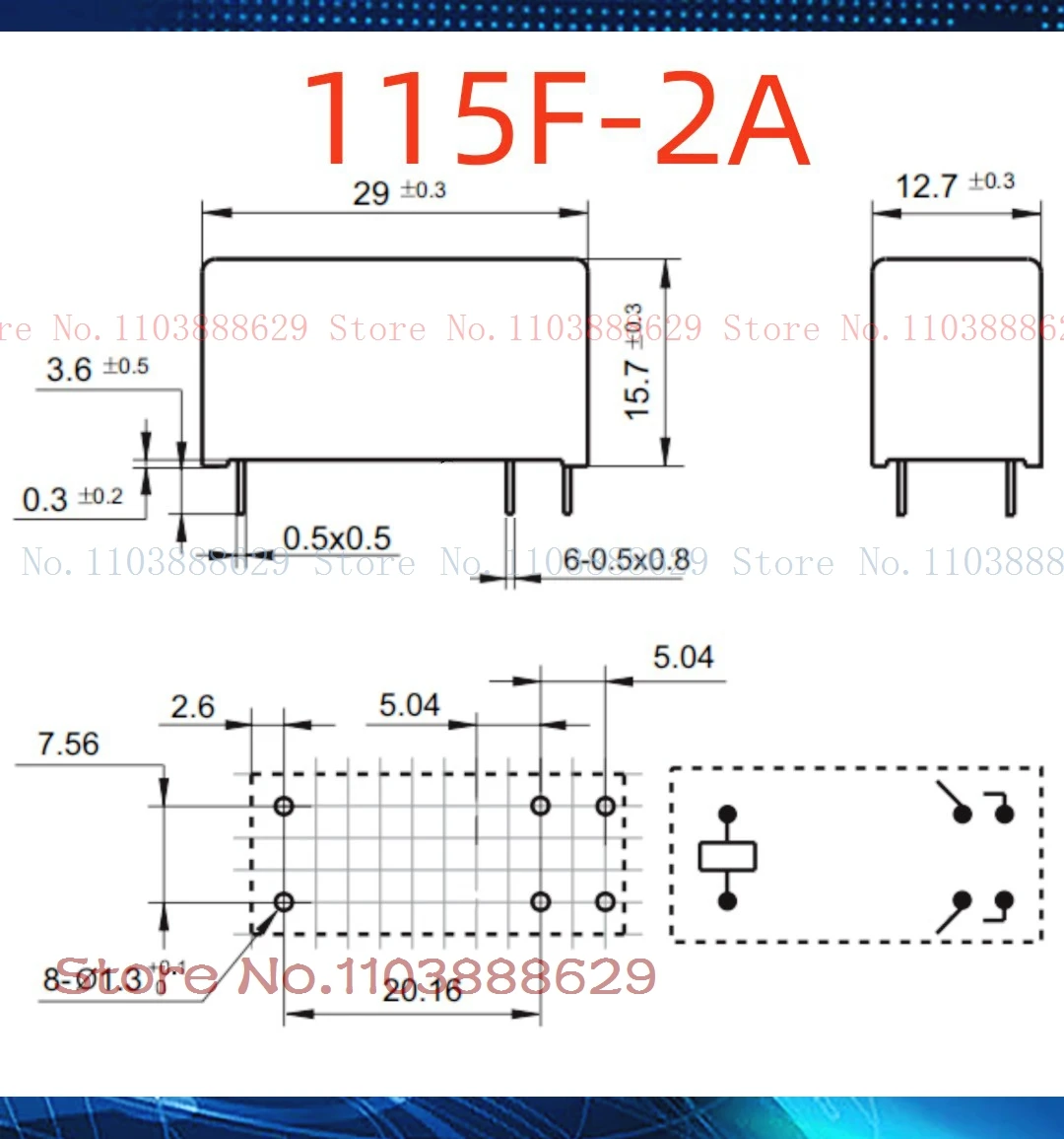 8A RB-205DMF5 RB-224DMF5 115F-2A