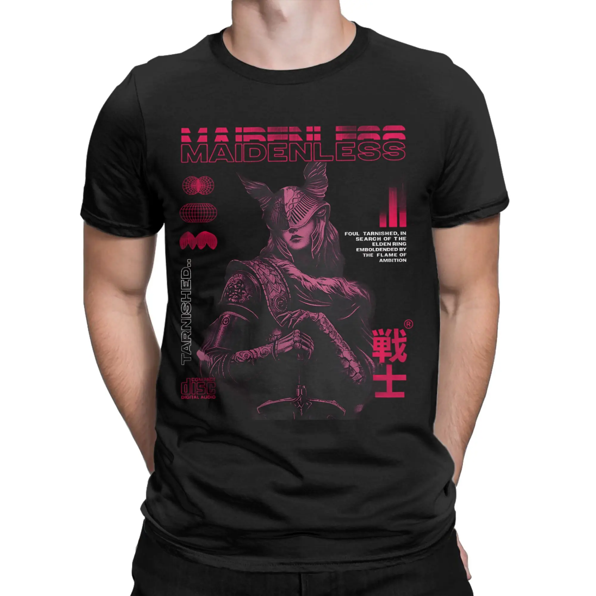 Men's Malenia Blade of Miquella T Shirts ER Game Cotton Top Tees Summer Vintage Short Sleeve T-Shirt O Neck Harajuku Tshirt