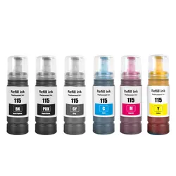 115 Premium Refill Ink for Epson 115 Ecotank L8160 L8180 Printer