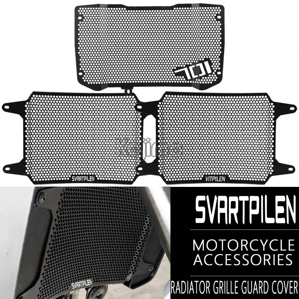 

Motorcycle Radiator Protection Grill Guard Protector Cover For Husqvarna Svartpilen Vitpilen 701 Vitpilen701 2018 2019 2020 2021
