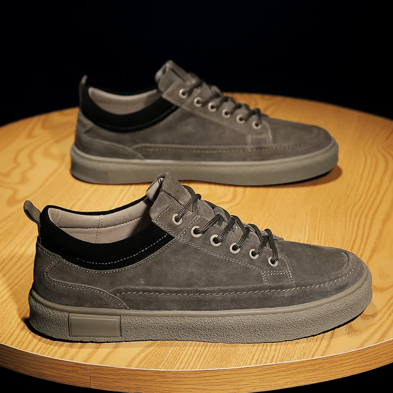 

2025 Spring New Rubber-Plastic Sole Casual Board Sneakers for Outdoor Sports - Comfortable, Soft, Slip-Resistant, Durable, and T