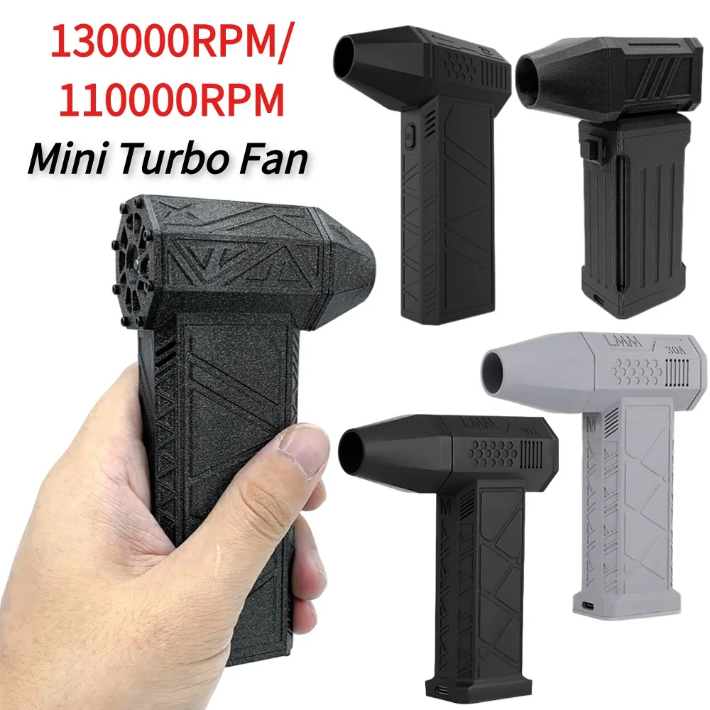 Powerful Blower Mini Violent Turbo Fan Rechargeable 130000RPM/110000RPM Brushless Motor Portable Dust Air Blower Turbo Jet Fan