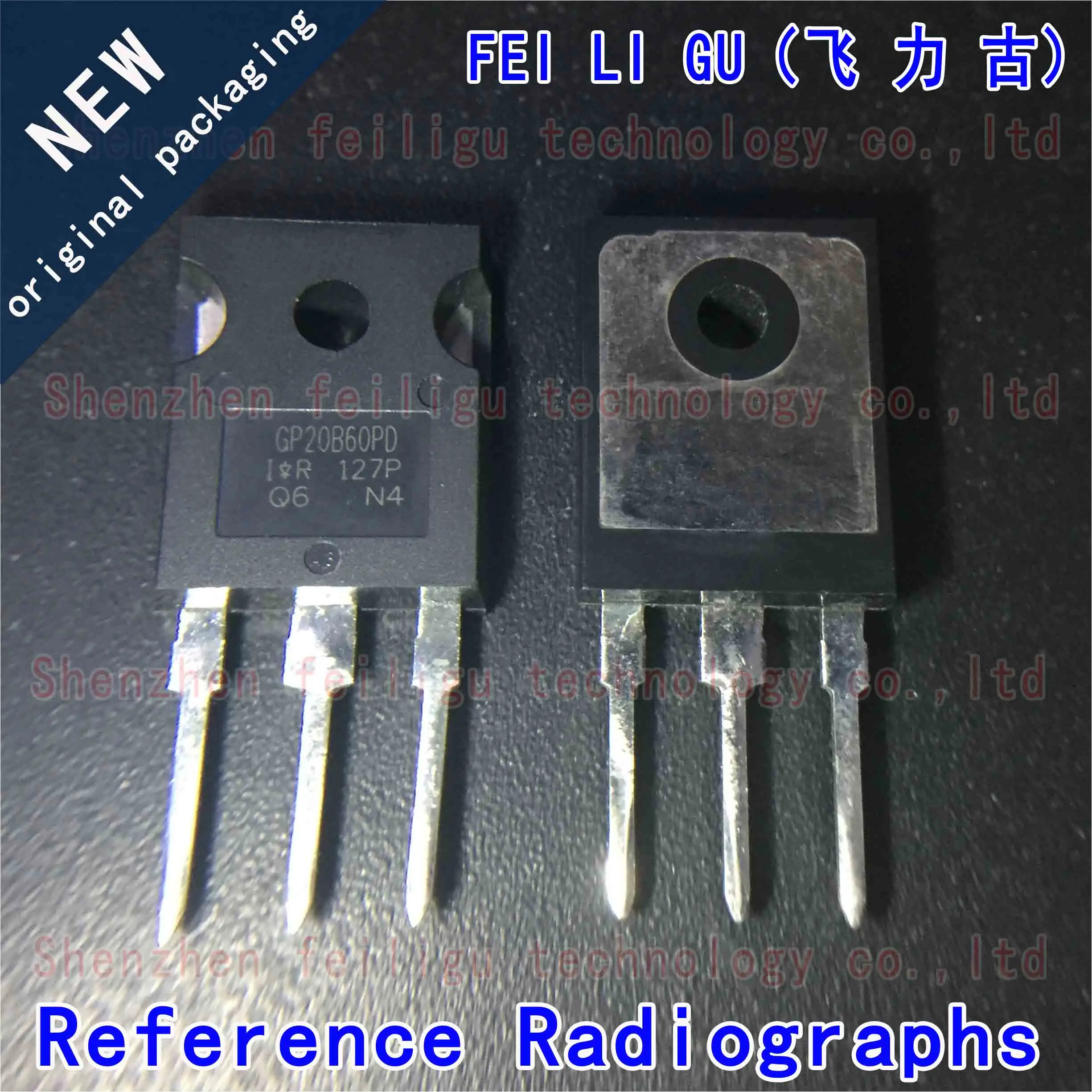 1~10PCS 100% New original IRGP20B60PDPBF IRGP20B60PD GP20B60PD package:TO-247 in-line 600V 40A 220W NPT IGBT transistor