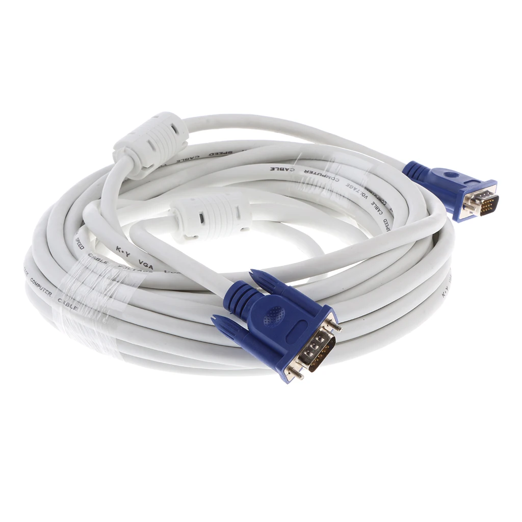 Câble d'extension VGA 3 + 4 mâle vers mâle, convertisseur pour moniteur PC TV