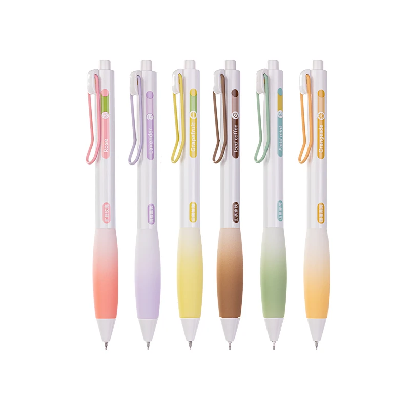 

Deli 4pcs 0.5mm Fragrant Black Ink Quick-drying Cute Gel Pen Stationery Gift Office&School Supplies Kawaii Pens Signing Pen