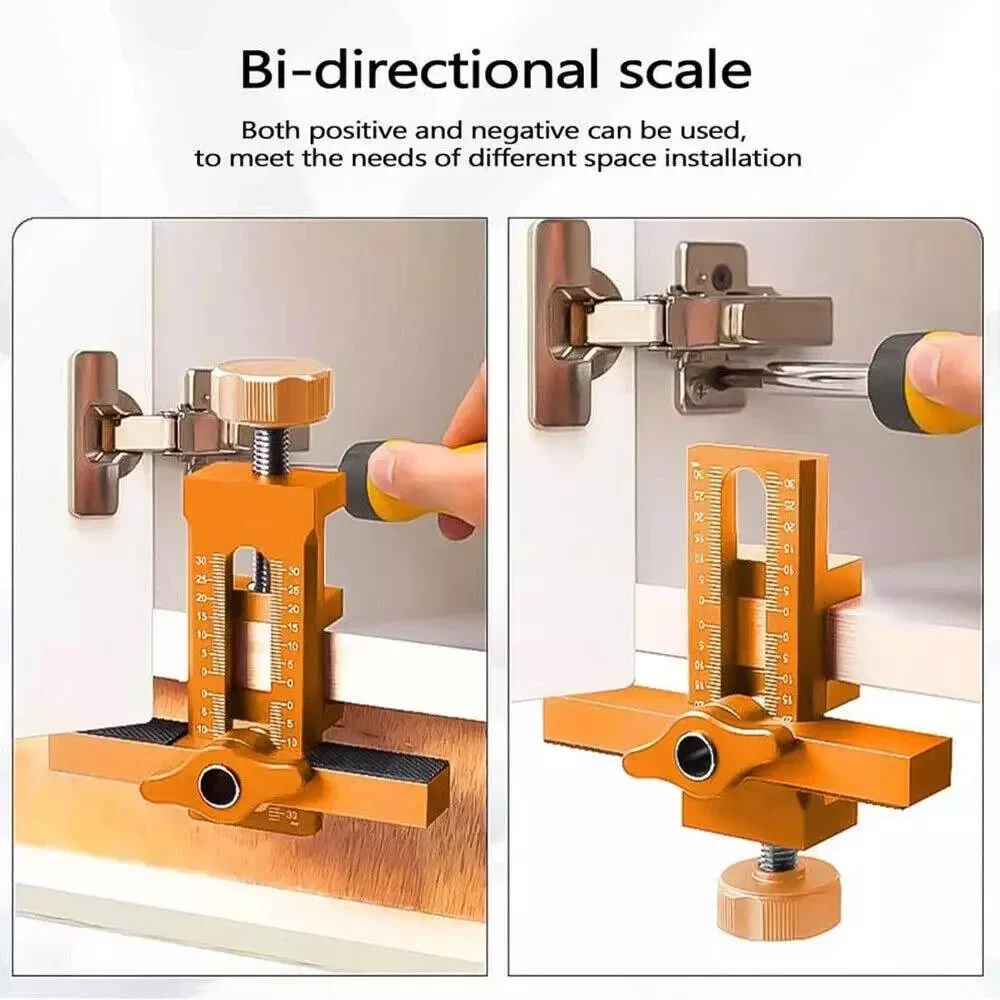 Woodworking Cabinet Door Installation Jig Door Panel Installation Rebounding Device Mount Locator 2 In 1 Quick Positioning Tool