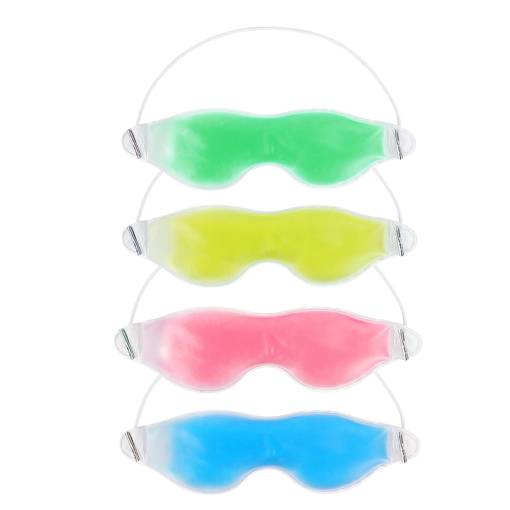 

4 Pcs Gel Eye Patch Cooling Mask Covers for Sleeping Facials Puffiness Cold Elastic Band Masks