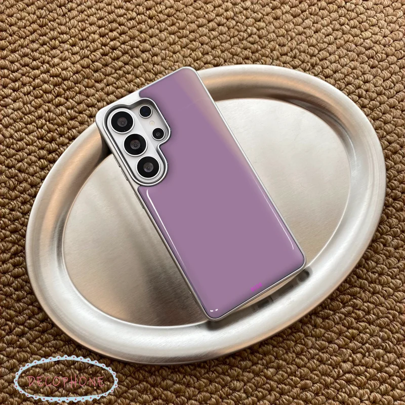 Classic PURPLE Epoxy Phone Case Anti-drop  FOR Samsung Galaxy 23/24/25/26 PLus FE ULTRA EDGE