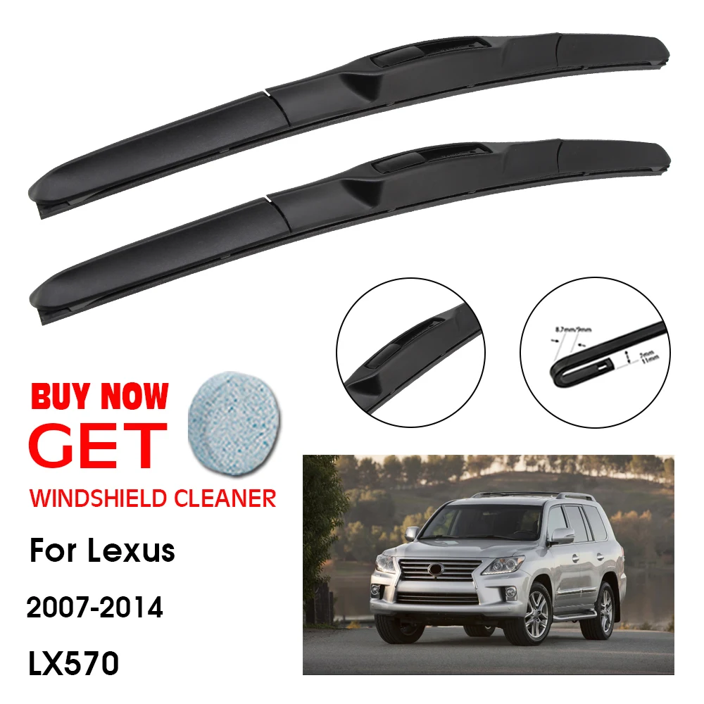 

Car Wiper Blade For Lexus LX570 24"+22" 2007-2014 Front Window Washer Windscreen Windshield Wipers Blades Accessories