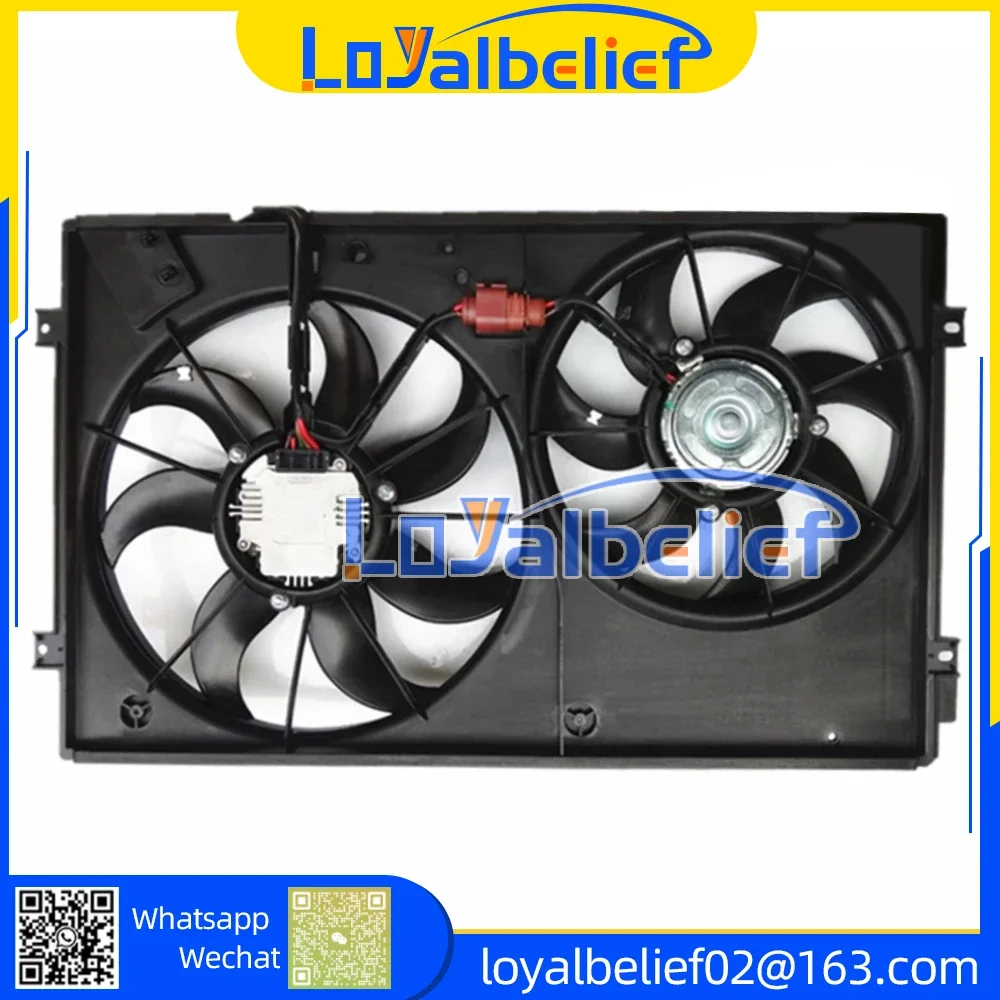 NEW AC Radiator Cooling Motor Fan for AUDI A3 Volkswagen PASSAT TOURAN 1K0121207BB 1K0959455CT 1K0959455DG 1K0959455EA