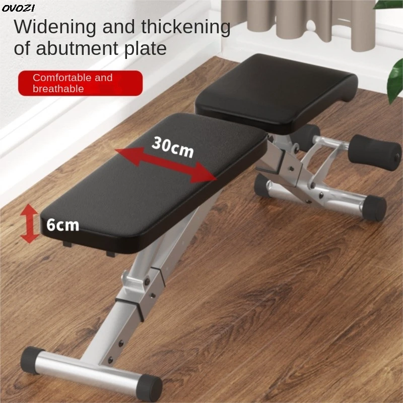 OVOZI Home Panca con manubri pieghevoli Attrezzatura per il fitness Sit-up Board Panca per sedia fitness multifunzionale Pressa regolabile