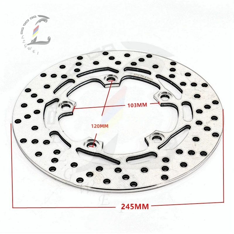 

245MM Motorcycle Rear Brake Disc Rotor For YAMAHA MT-03 MT03 FZ1 Naked FZ1 Fazer FZ6 Fazer FZ6 S2