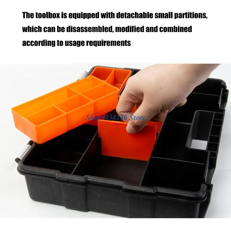 

H7ED Органайзеры для ящиков для инструментов Переплетенный черный органайзер для мелких деталей для крепежных деталей и поделок